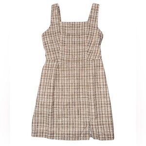 Plaid Twill Mini Dress